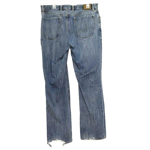 Gap Premium Low Rise Straight Leg Jeans 36 x 34 Denim Work Wear Grunge - Picture 4 of 7